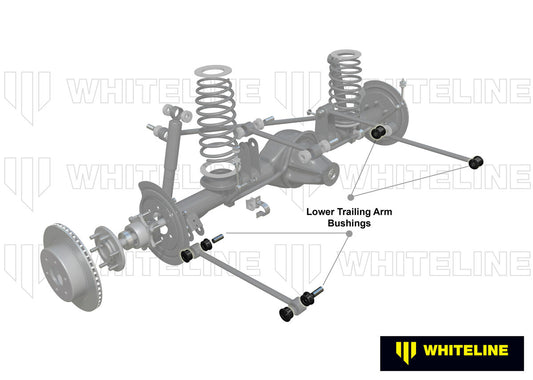 W63378 Whiteline Rear Trailing Arm Lower - Bushing Kit to Suit Toyota Prado and 4Runner | Genuine Whiteline Suspension Component - photo 2 of 5