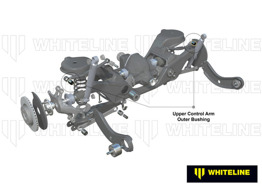W63579 Whiteline Rear Control Arm Upper - Outer Bushing Kit to Suit Audi, Seat, Skoda and Volkswagen MQB Fwd/Awd | Genuine Whiteline Suspension Component - photo 2 of 5