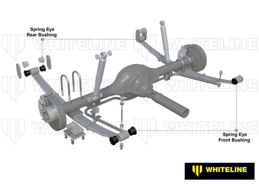 W71687 Whiteline Leaf Spring - Front and Rear Eye Bushing Kit to Suit Toyota Coaster and Dyna | Genuine Whiteline Suspension Component - photo 2 of 5