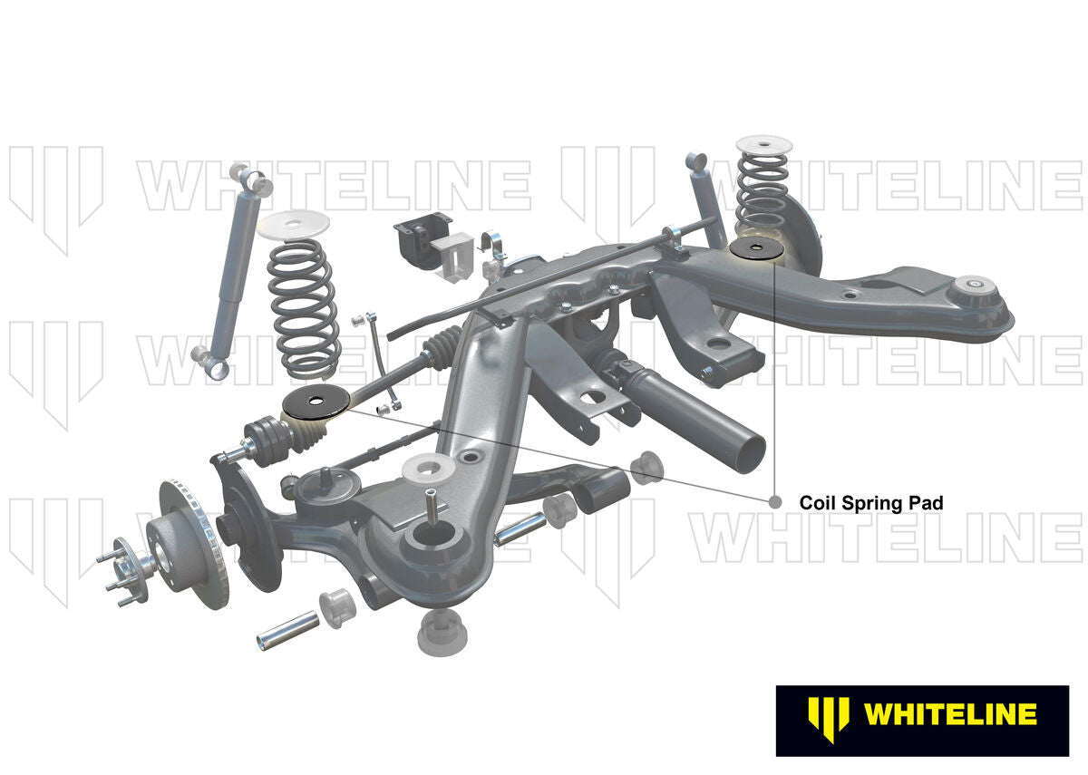W72044 Whiteline Rear Lower Coil Spring Pad +14mm Ride Height to Suit BMW 3 Series, M3, Z4 E36, E46, Holden Commodore VN-VZ and HSV | Genuine Whiteline Suspension Component - photo 2 of 6
