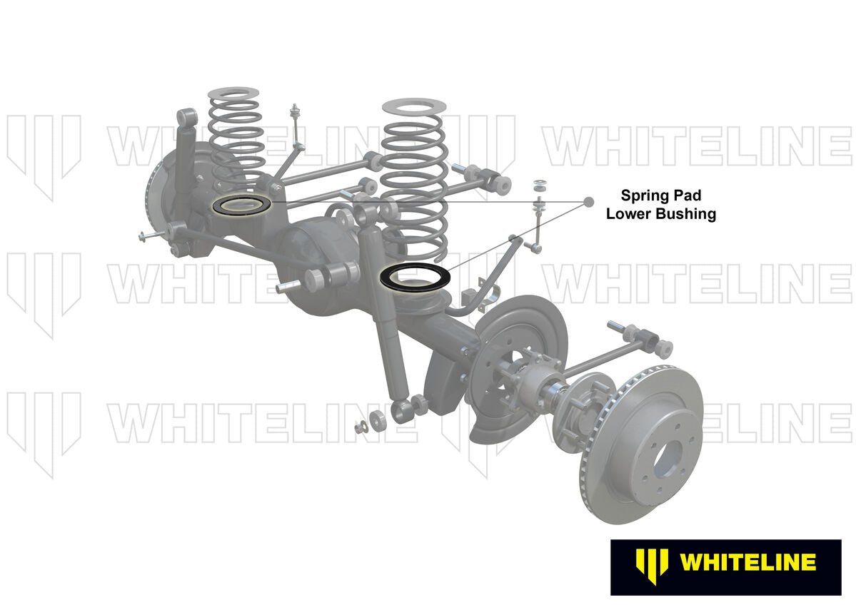 W73416 Whiteline Rear Coil Spring Pad - Bushing Kit to Suit Jeep Wrangler TJ | Genuine Whiteline Suspension Component - photo 2 of 5