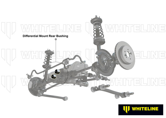 W91380 Whiteline Rear Differential Mount - Rear Bushing Kit to Suit Subaru Forester, Impreza, Liberty and Outback | Genuine Whiteline Suspension Component - photo 2 of 5