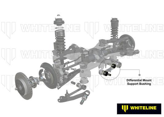 W93422 Whiteline Rear Differential Mount - Front Bushing Kit to Suit Mitsubishi Pajero NM-NX | Genuine Whiteline Suspension Component - photo 2 of 5