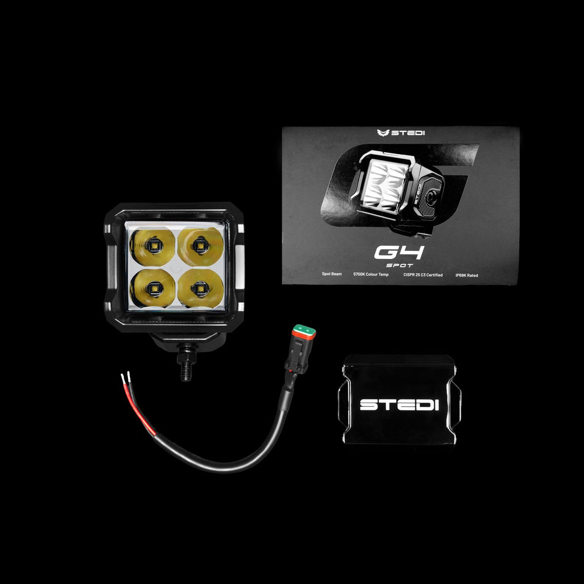 ST-04-G4-001 G4 Black Spot Work Light | Genuine STEDI Product