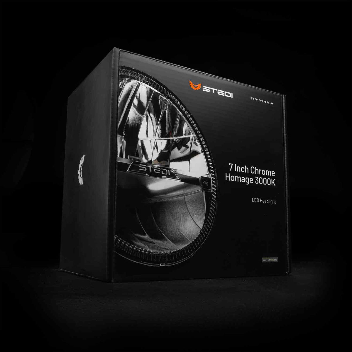 LED-HOMAGE-3000CHR Homage 7 Inch LED Headlight - Chrome (3000K) | Genuine STEDI Product, image 15