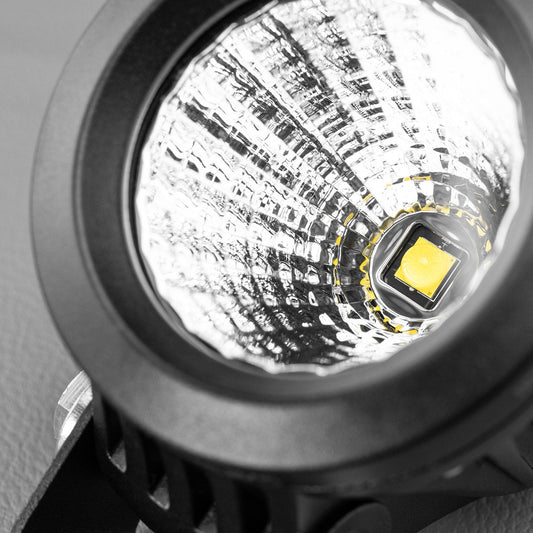 LEDMOTO-25W-FLOOD MCX25 Flood Motorcycle LED Driving Light | Genuine STEDI Product