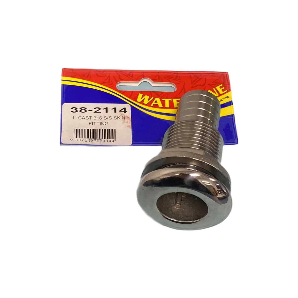 382114 Skin Fitting 1" | Marine Deck Hardware