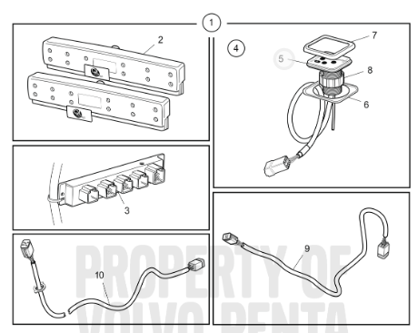 23983553, Complete 300Mm Trim Tab Kit Trimming Raft | Genuine Volvo Penta Part
