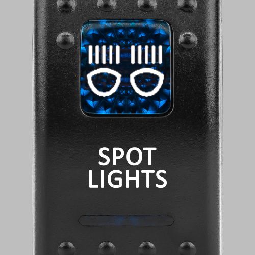 ROKSWCH-SPOT Rocker Switch for 4x4 Spot Lights Back Lit Blue