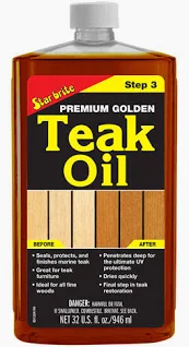 513504 Premium Golden Teak Oil Step 3 473ml | Genuine Star brite Product