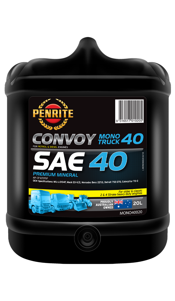 MONO40020 Penrite Convoy Mono Truck 40 20L | Genuine Penrite Lubricants