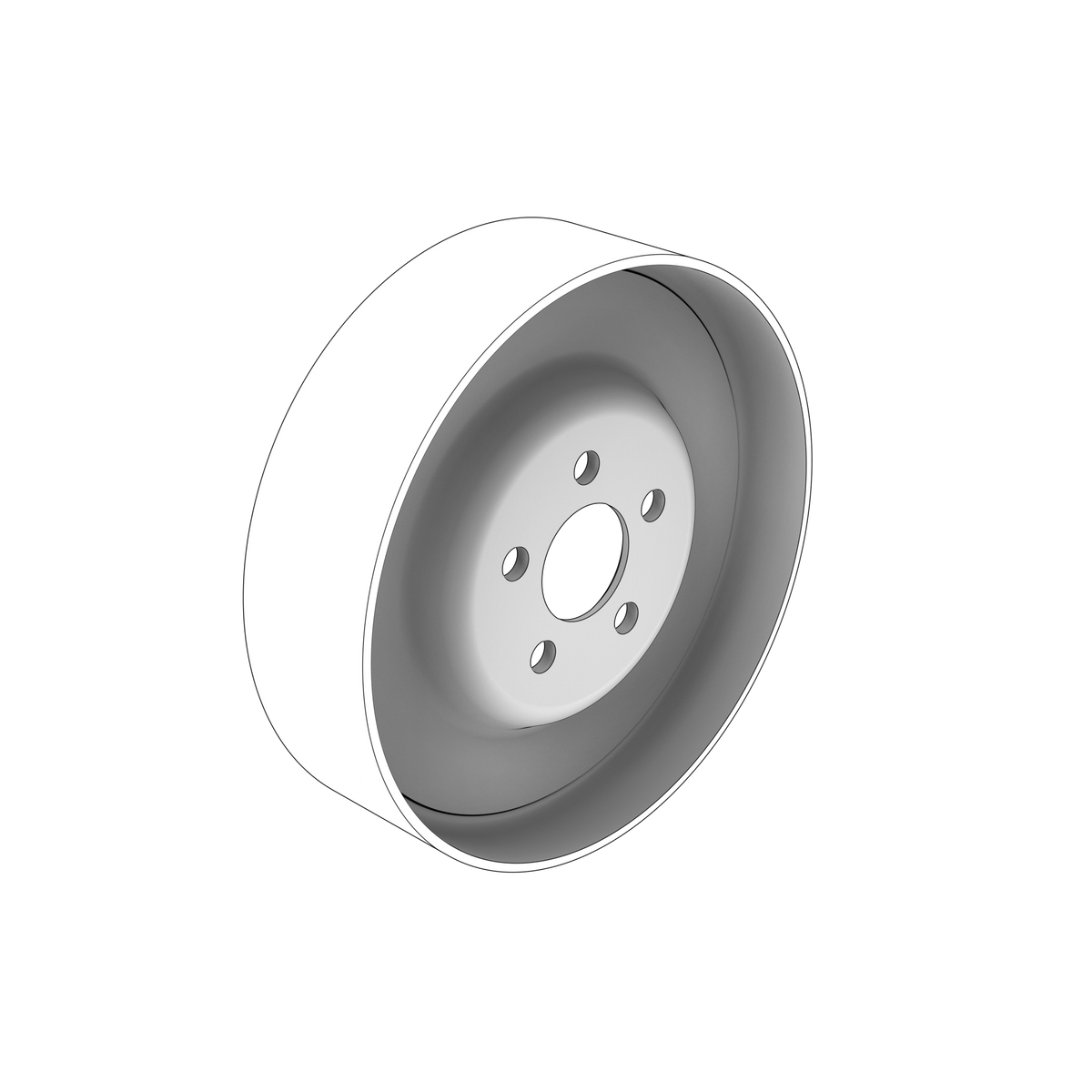 20711223 Pulley | Genuine Volvo Penta Part - photo 2 of 2