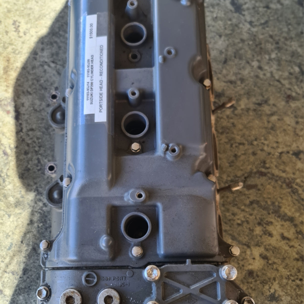 11103-93J14 11103-93J20 Suzuki DF200 Cylinder Head | Genuine Used Part