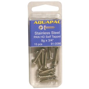 910097 Aquapac Pan /T 12g x 1 1/4 6pk | Marine Stainless Fastener