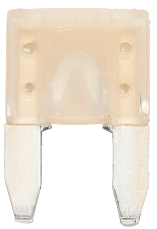 073130025 Flat blade fuse MINI Silver-White 25A 5PK | Genuine Wurth Product