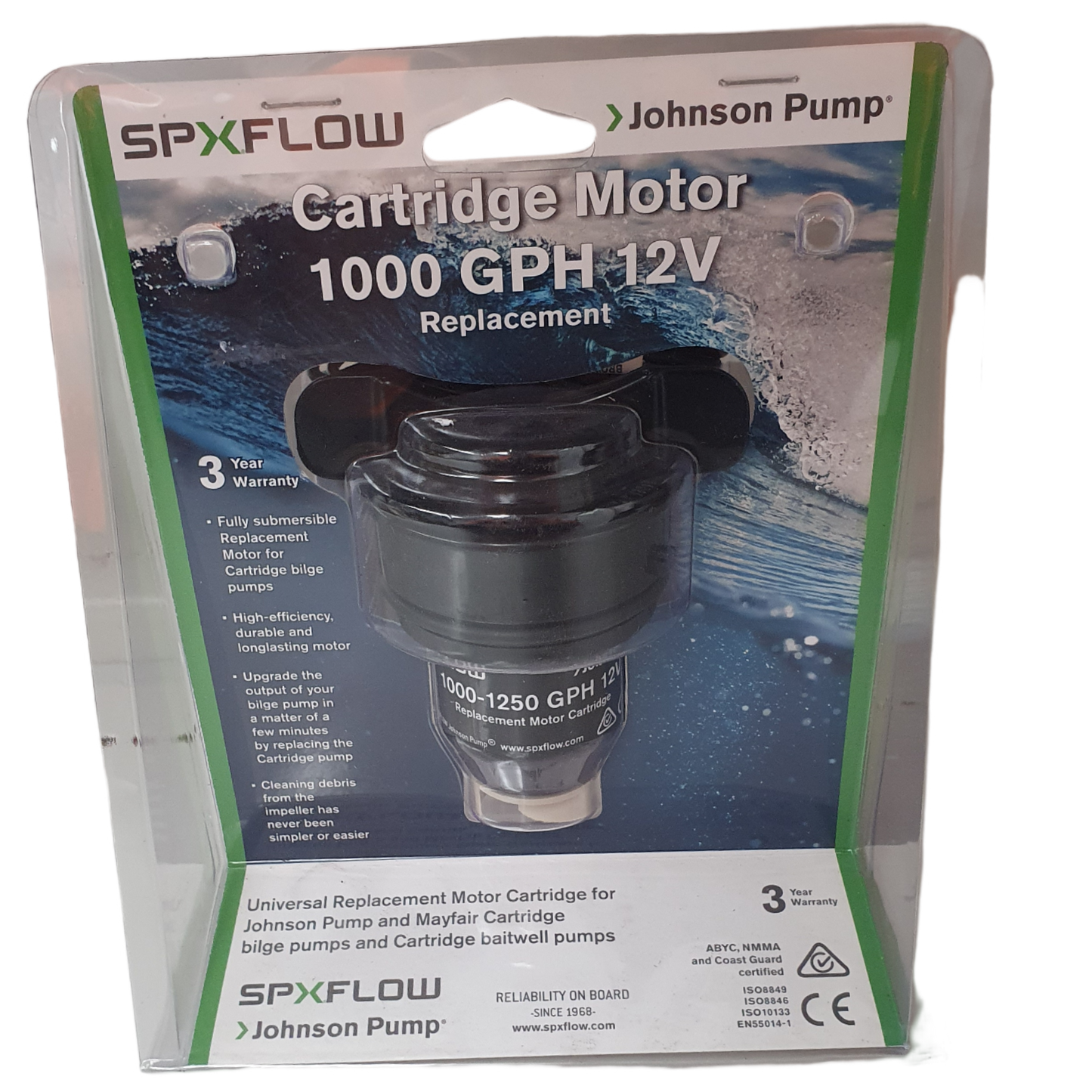 184128 Johnson Replacement Pump Cartridge 12v 1000 GPH | Marine Pump & Fitting