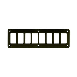 709787 Panel Alum BLK 8 Hole Horizontal | Marine Electrical Part