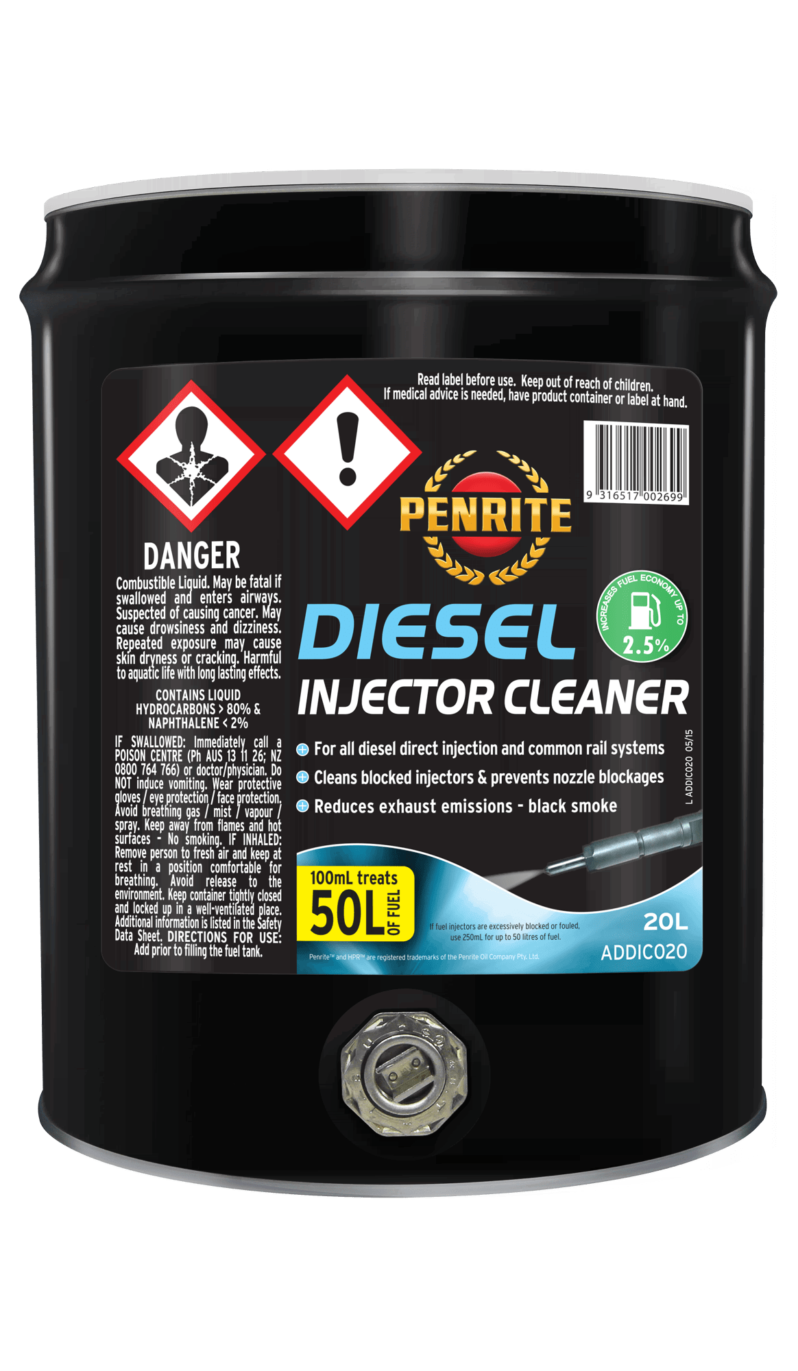 ADDIC020 Diesel injector cleaner 20L
