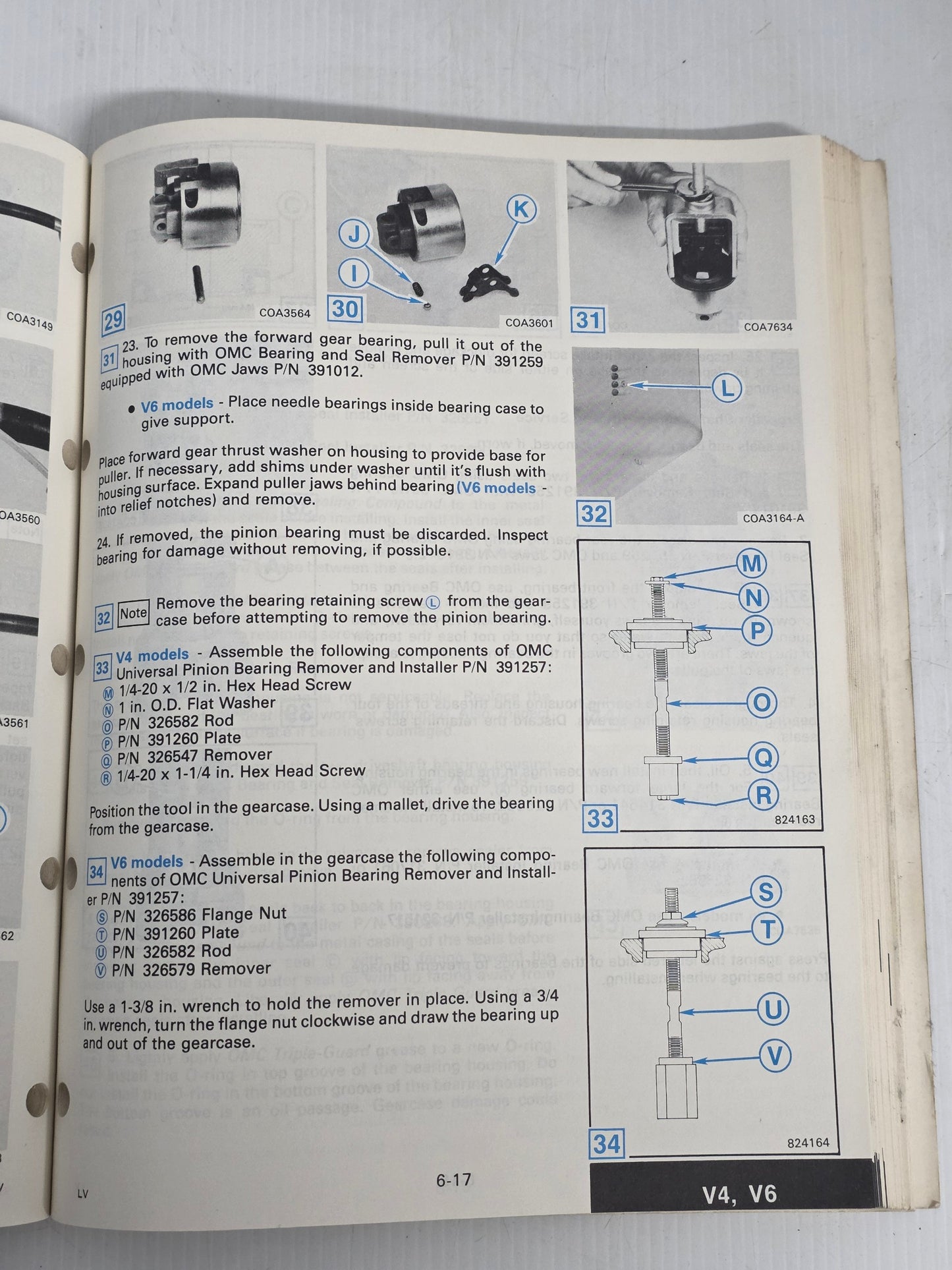 1986 Johnson CU 120, 140, 200 through 276, 3.6 XP/GTModels Service Manual | Genuine Used Manual