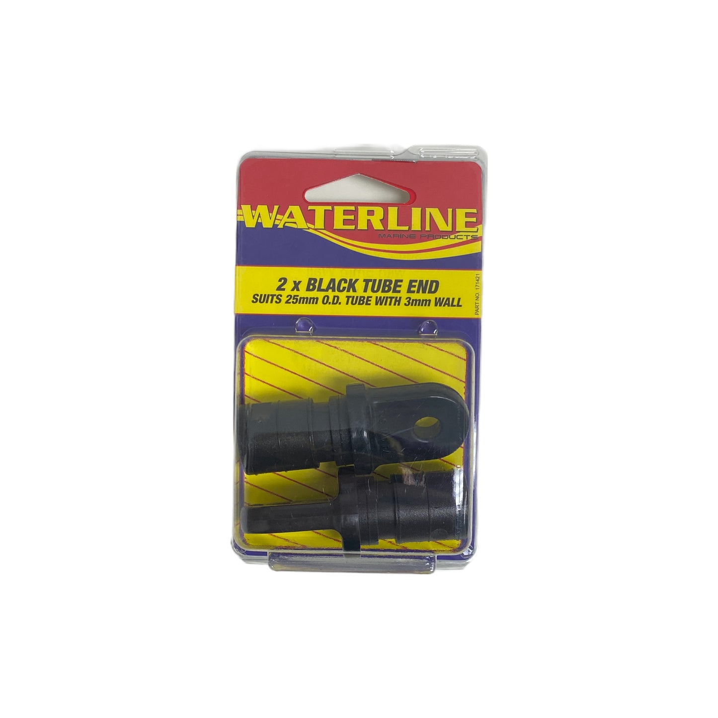 171421 Black Tube End | Marine Deck Hardware