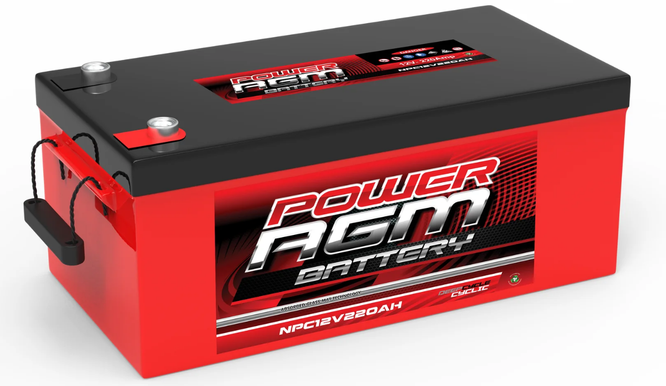 NPC12V220AH Power Crank 12V 220 AH Battery | 12 Volt AGM Cyclic Range