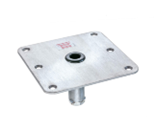 640220 3/4" Pedestal Base - Stainless Steel 7x7" | Boat Seating