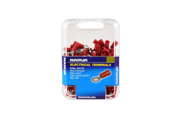 56170 Narva Ring Terminal Red (100pk) | Genuine Narva Electrical