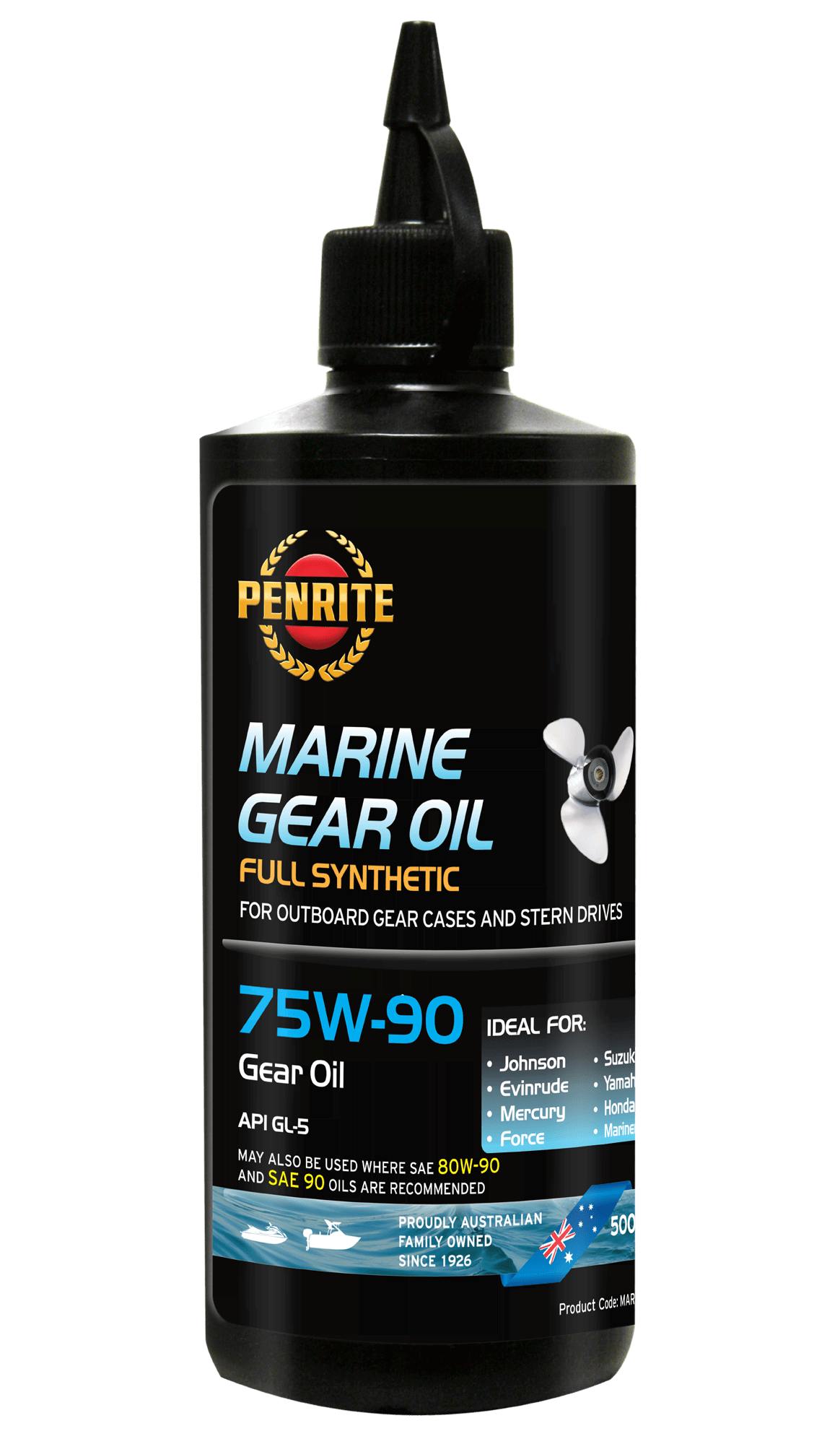 MAR7590005 Penrite Marine Gear Oil 75W-90 500mL | Genuine Penrite Lubricants