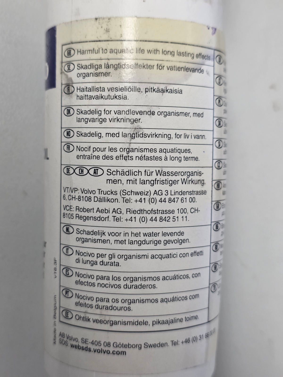 85108974 Synthetic Compressor Oil 250ml Lubricating Oil | Genuine Volvo Penta Part - photo 3 of 3