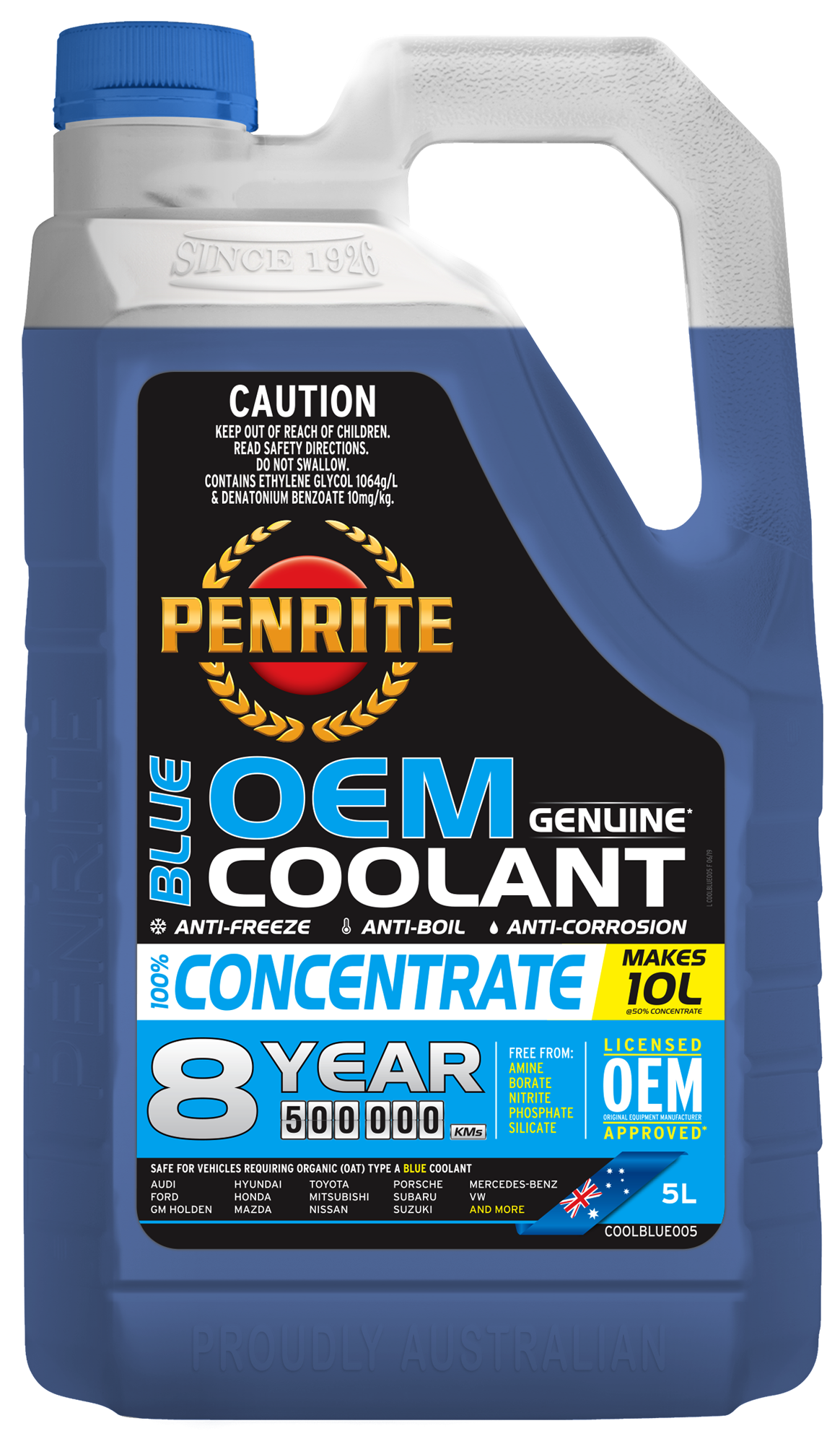 COOLBLUE005 Blue Coolant Concentrate 5L