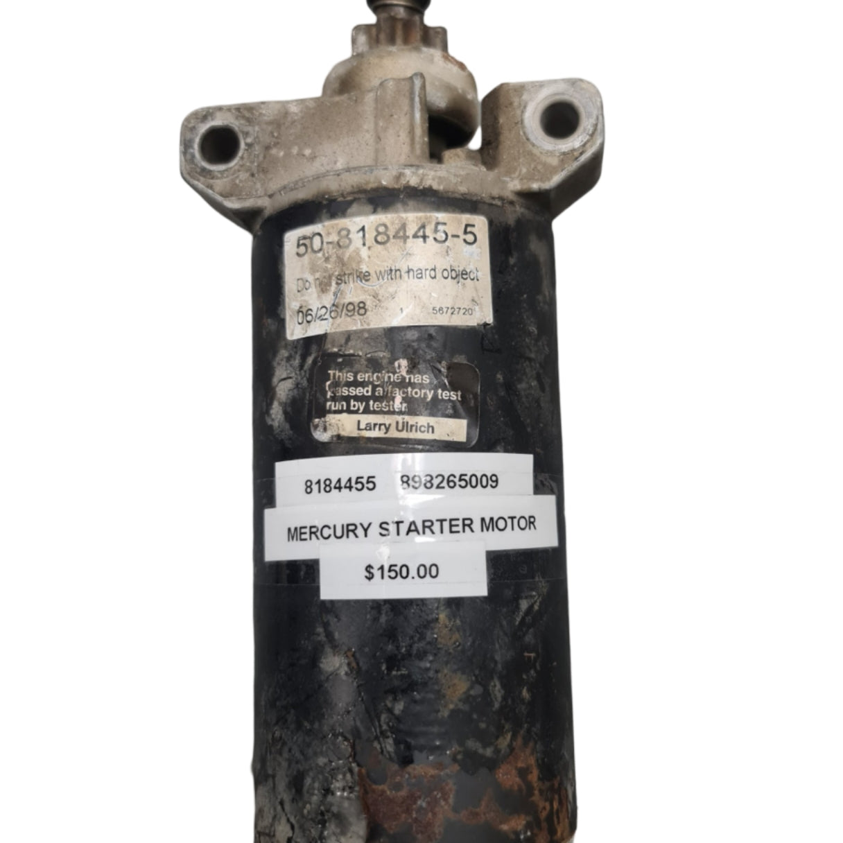 8184455 898265009 Mercury Starter Motor | Genuine Used Part
