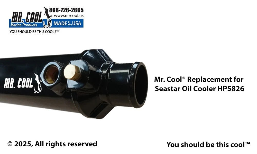 HP5826 Aftermarket SeaStar Power Steering Oil Cooler 1/2 in Oil | Sawley's Select Marine Parts