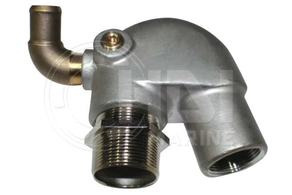 129198-13500 Aftermarket Yanmar Exhaust Mixing Elbow 90-Degree Water Inlet HDI GM2+JHB90 | Sawley's Select Marine Parts