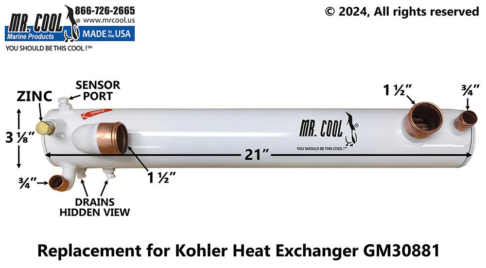 GM30881 / GM344928 Aftermarket Kohler Part | Sawley's Select Marine Parts