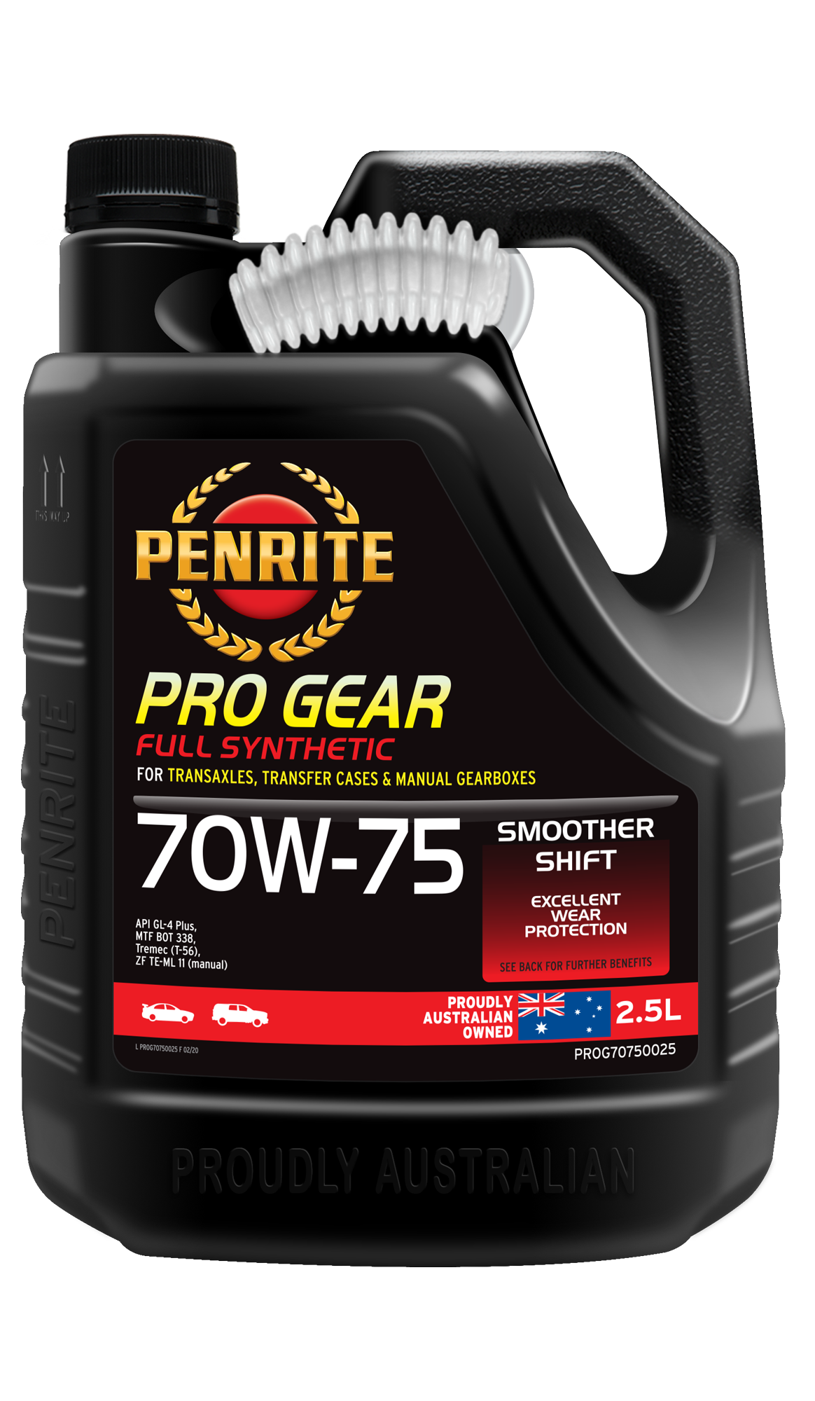 PROG70750025 Penrite Pro Gear 70W-75 (Full Synthetic) 2.5L | Genuine Penrite Lubricants