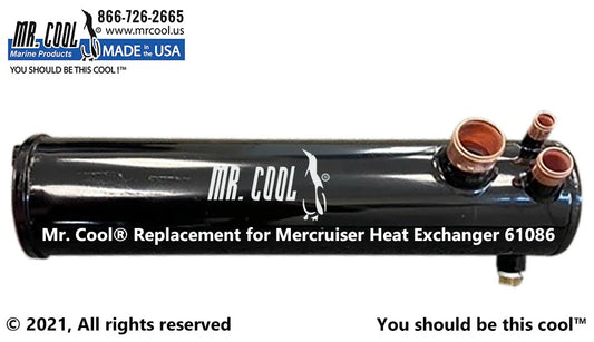 61086A7 Aftermarket Mercruiser 3.0L Heat Exchanger | Sawley's Select Marine Parts