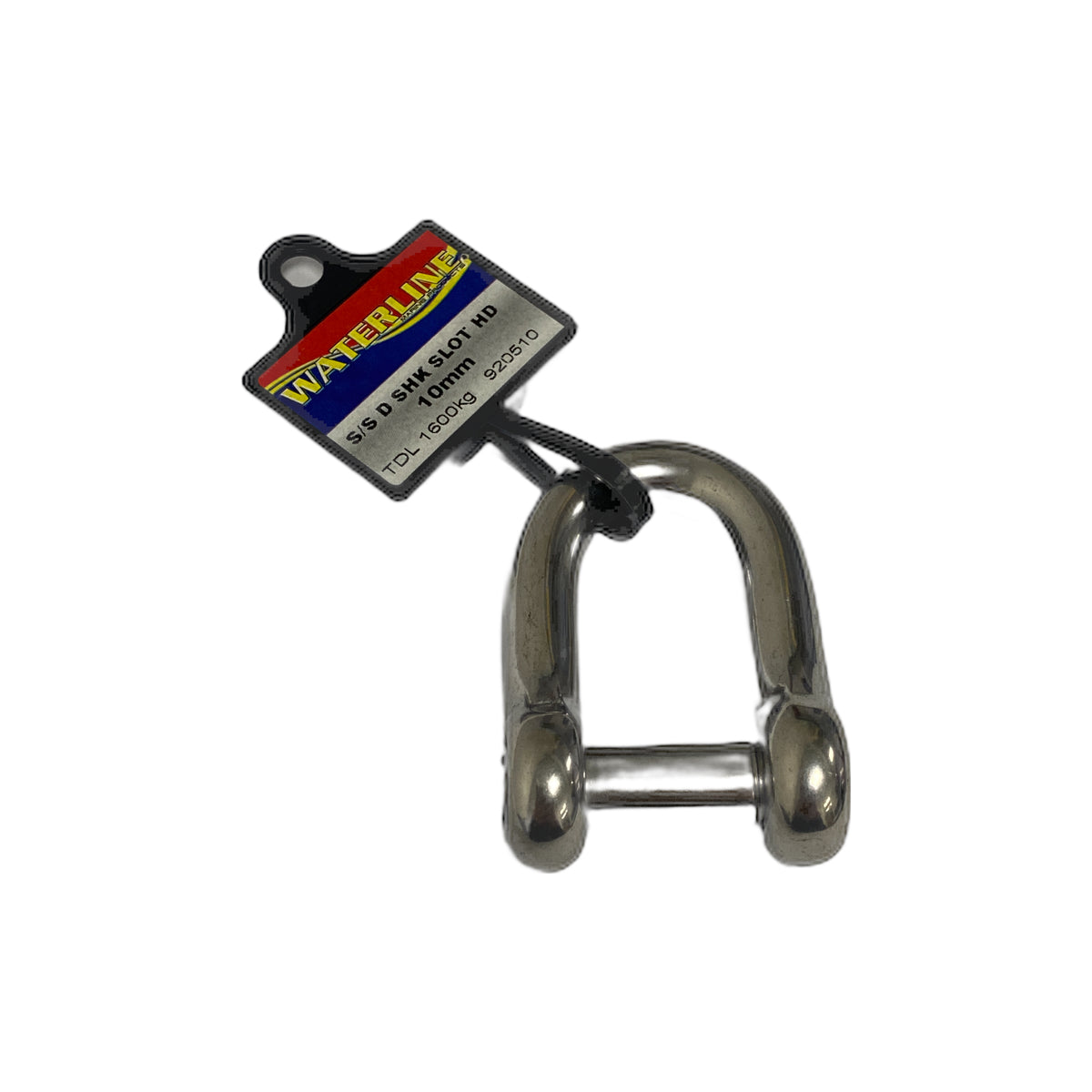 920510 Stainless Steel "D" Shackle - slot head 10mm | Marine Deck Hardware