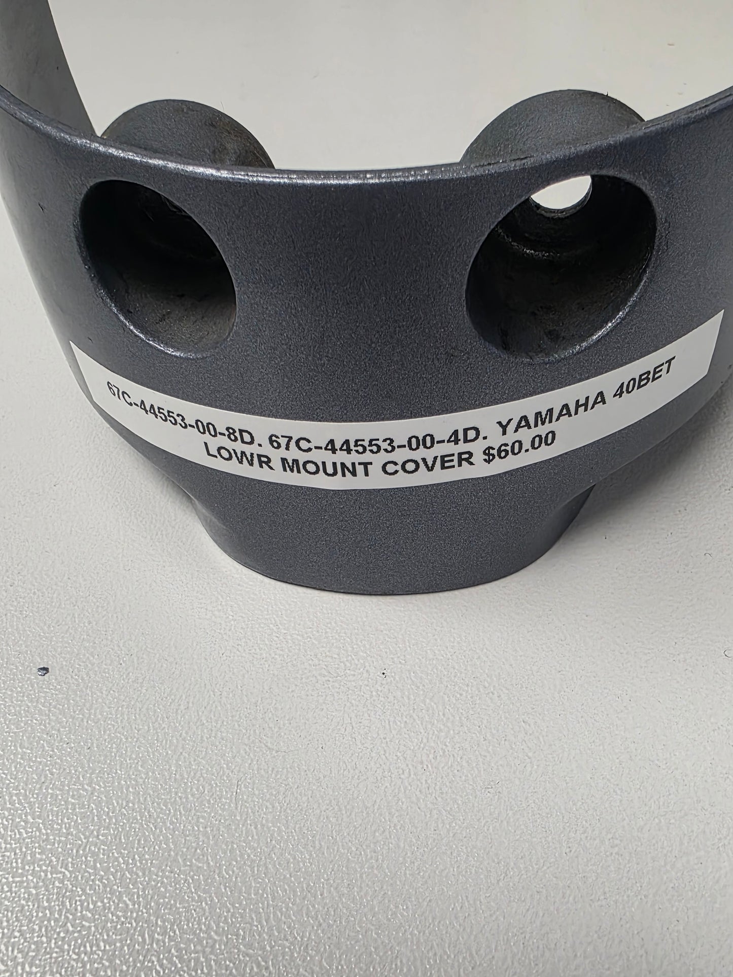 67C-44553-00-8D 67C-44553-00-4D Yamaha 40BET Lower Mount Cover | Genuine Used Part