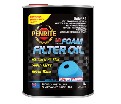 MCFOAM001 Penrite Foam Filter Oil (Liquid) 1L | Genuine Penrite Lubricants