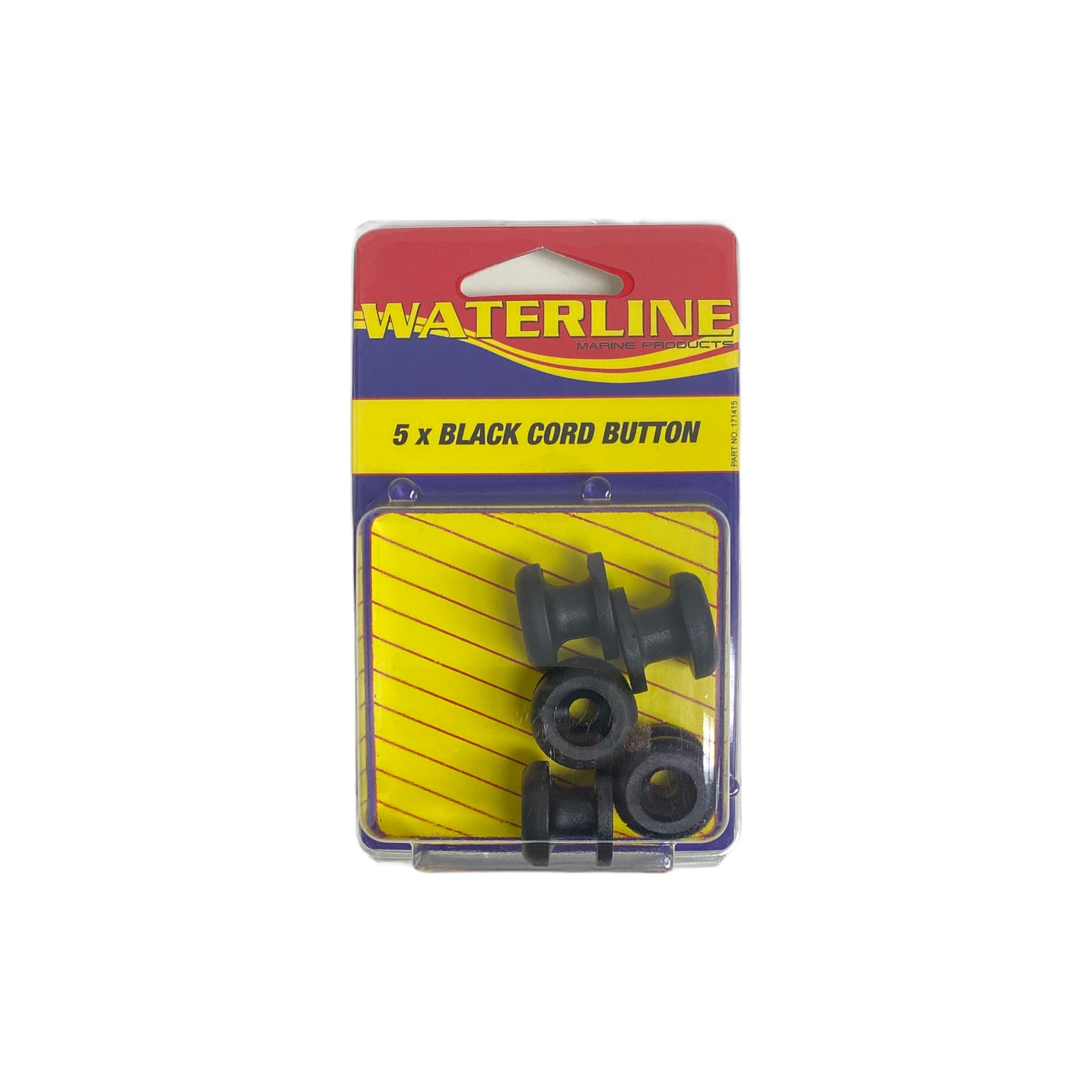 171415 Black plastic Cord button