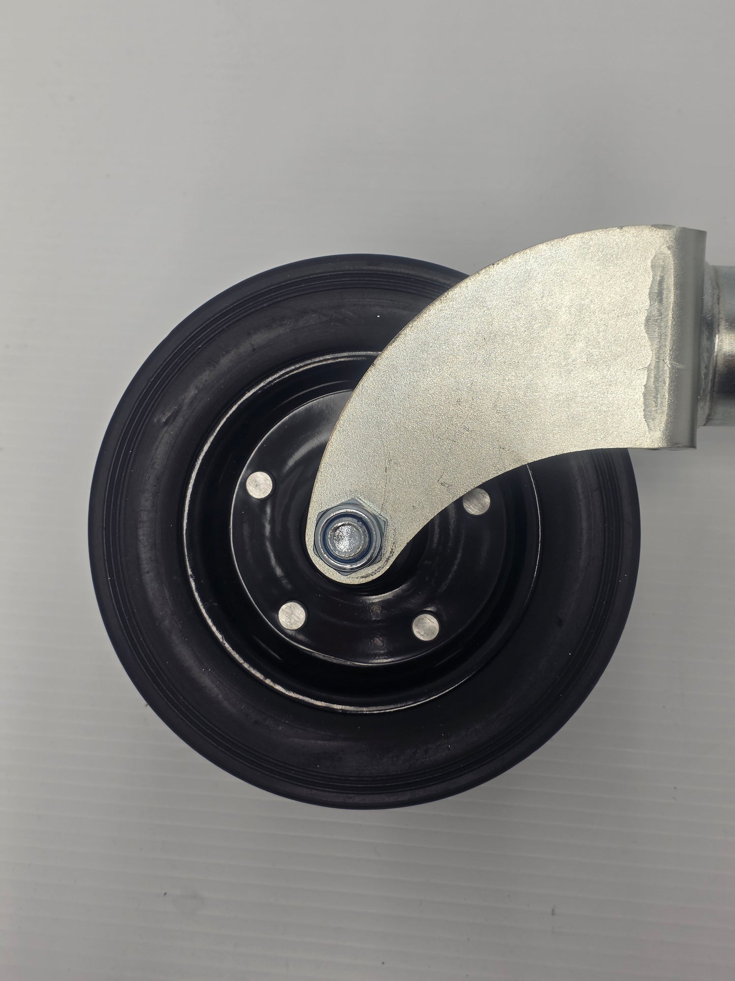 1292 Dunbier Galvanized Wind-Up & Swing-Up Jockey Wheel 6" Mackay H3930