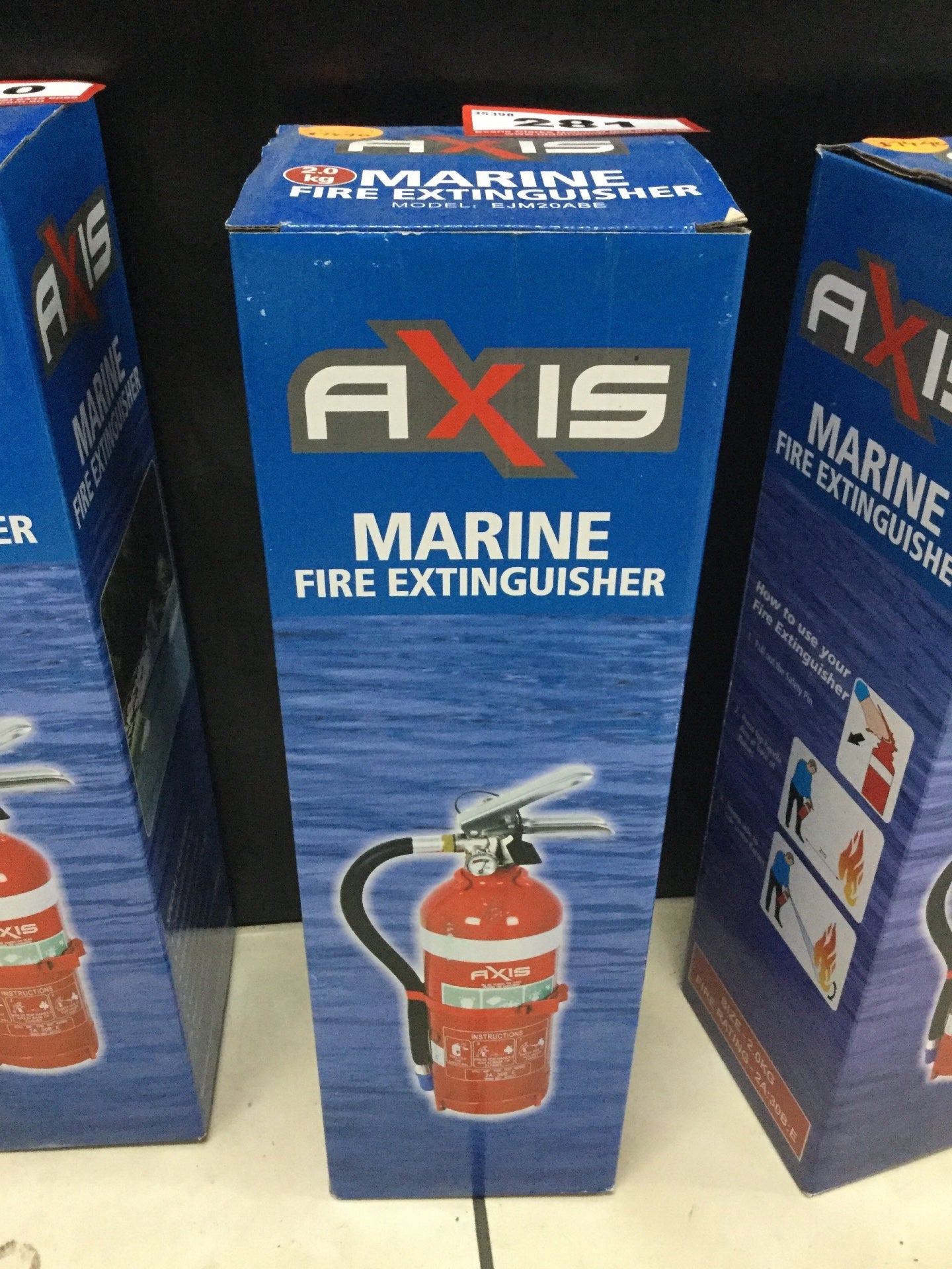 670301 Axis Dry Powder Fire Extinguisher 2kg | Marine Safety Gear
