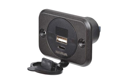 81106BL Narva Heavy-Duty USB/USB-C Socket | Genuine Narva Electrical