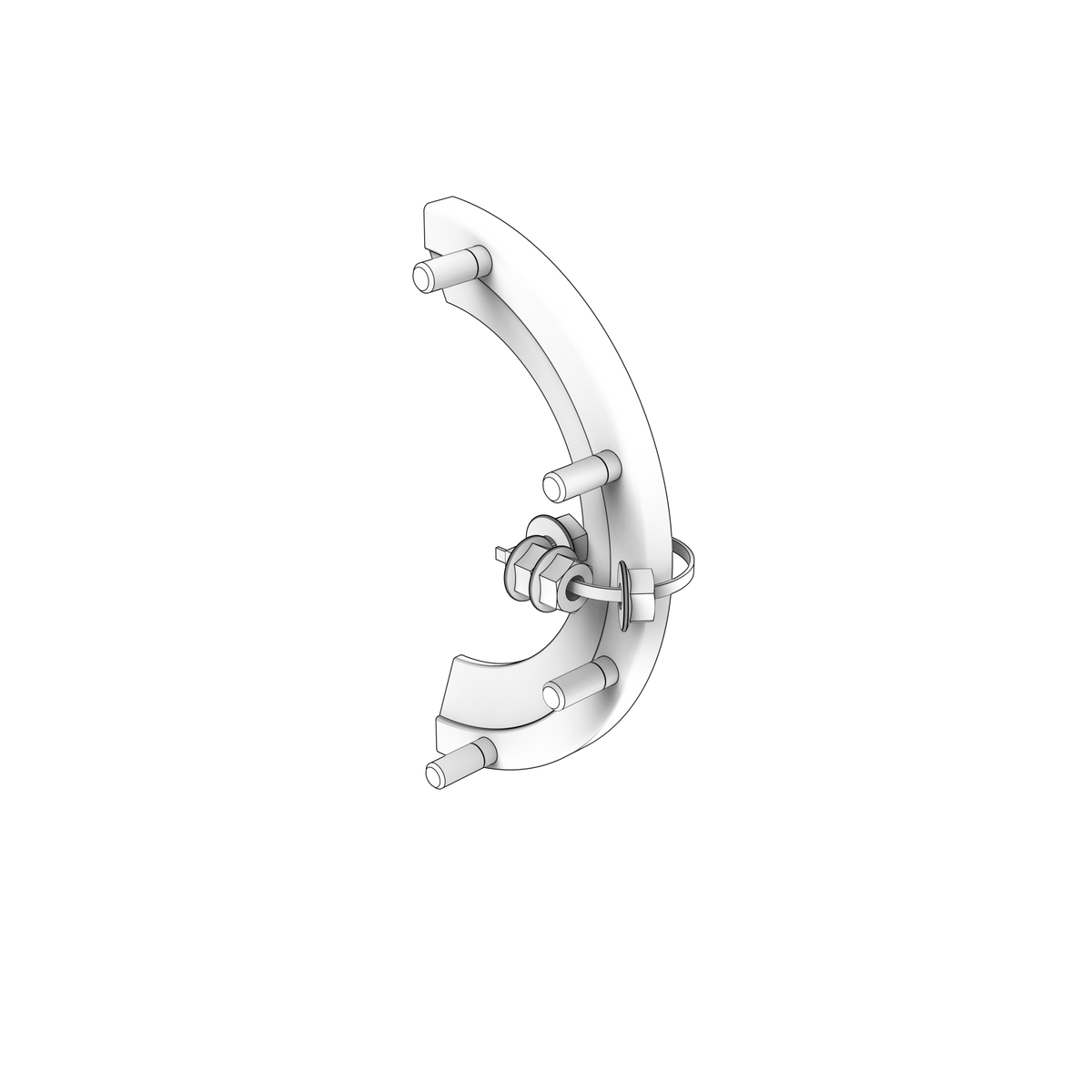23114664 Half Clamp | Genuine Volvo Penta Part - photo 2 of 2