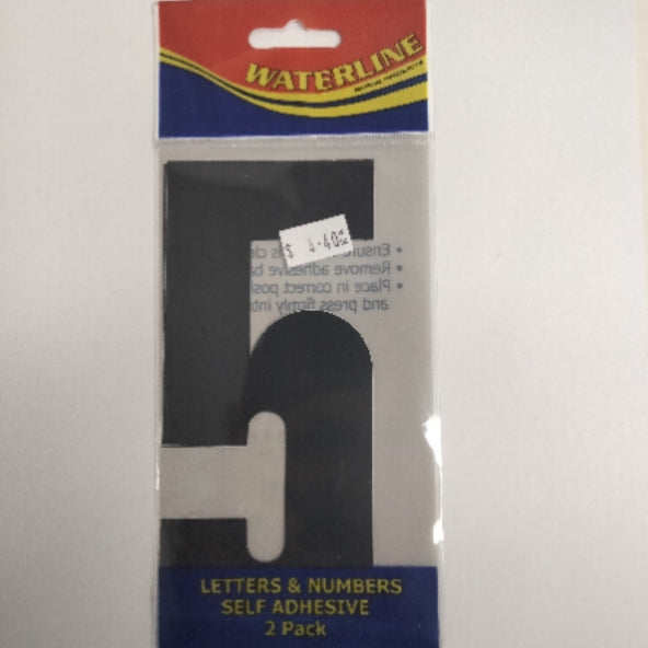 547215 Boat Number 5 Black 6" Pack of 2 | Vessel Identification Stickers