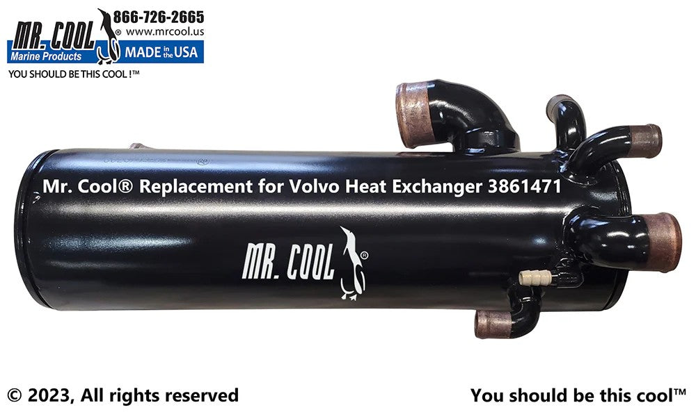 3861471 Volvo Penta Small Block Heat Exchanger 3861471 Replacement