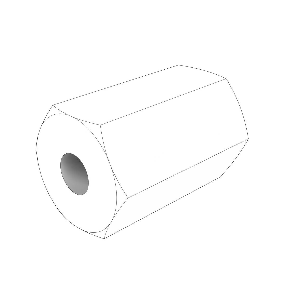 855314 Spacer Nut | Genuine Volvo Penta Part - photo 2 of 2