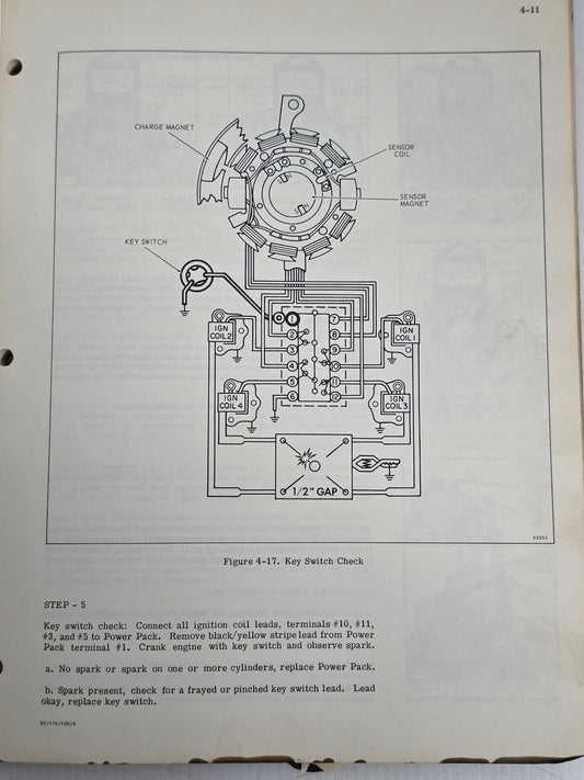 1973 Evinrude Starflite 115HP Service Manual | Genuine Used Manual