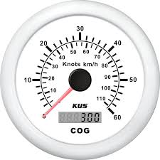 204120 KUS Speedo GPS 0-60 White | Genuine KUS Gauge