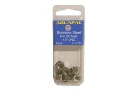 910131 S/S NYLOC Nuts 1/4" UNC (6pcs) | Marine Stainless Fastener